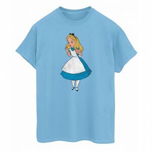 Alice In Wonderland Womens/Ladies Classic Boyfriend Cotton T-Shirt / Baby Blue